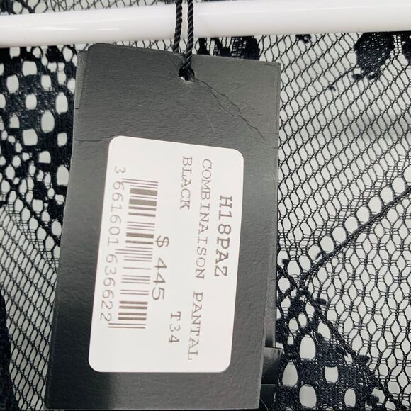 NEW MAJE Lace-panel straight-leg crepe jumpsuit 34 - Picture 10 of 13